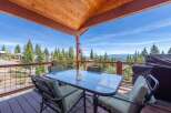 Enjoy breathtaking mountain views from this stunning outdoor deck.