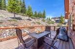 Enjoy the stunning mountain views from this luxurious outdoor deck.