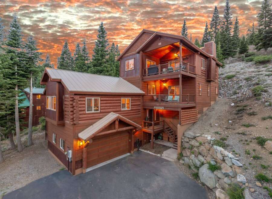 Discover your dream mountain retreat in this stunning log cabin home.