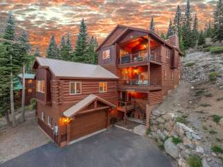 Discover your dream mountain retreat in this stunning log cabin home.