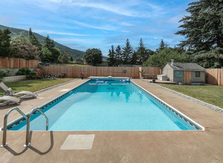 Enjoy the ultimate outdoor oasis with this stunning property featuring a sparkling swimming pool.