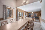Experience the charm of this stunning property, featuring a spacious dining area perfect for gatherings.