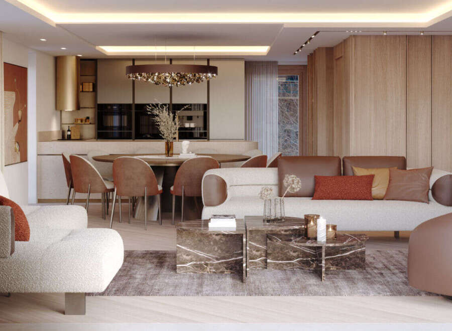 Experience luxury living in this stunning property featuring a modern interior design.