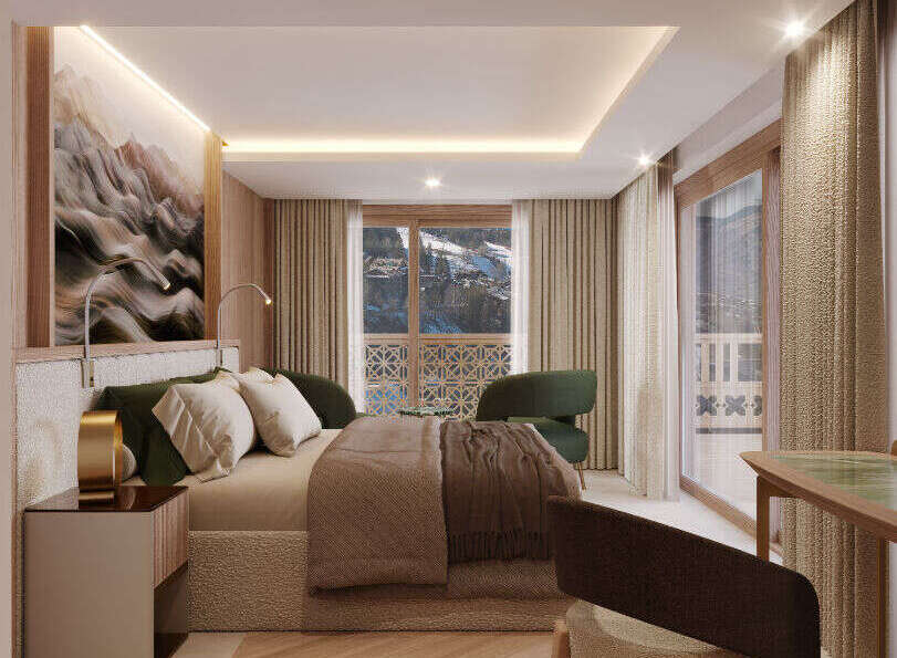 Experience luxury and comfort in this stunning bedroom.