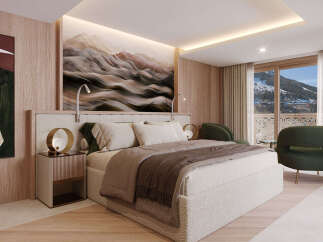 Experience luxury and comfort in this stunning bedroom.