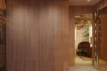 Step into luxury with this stunning property featuring exquisite wooden paneling and a modern design.