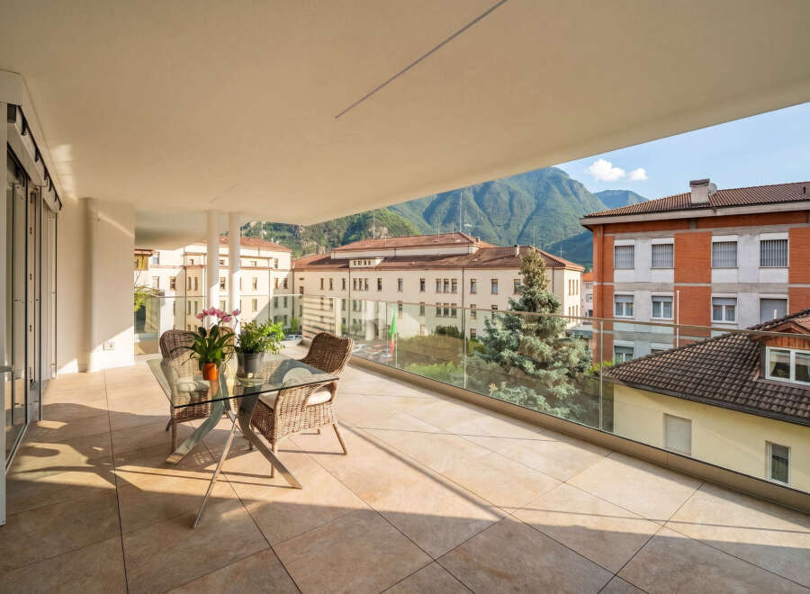 Enjoy breathtaking views from this stunning balcony.
