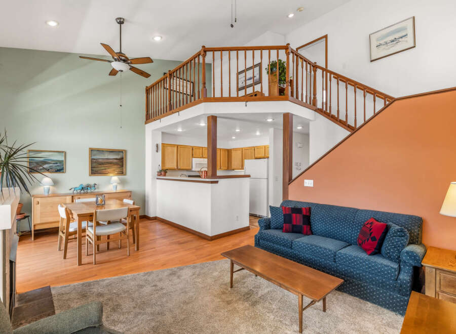 This stunning property boasts a unique layout with a loft area, perfect for a home office or additional living space.