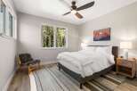 Step into a serene bedroom retreat, designed for ultimate comfort and relaxation.