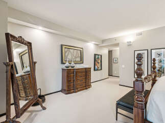 Step into luxury with this stunning bedroom featuring exquisite details.