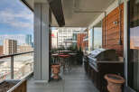 Enjoy breathtaking city views from this stunning outdoor space.