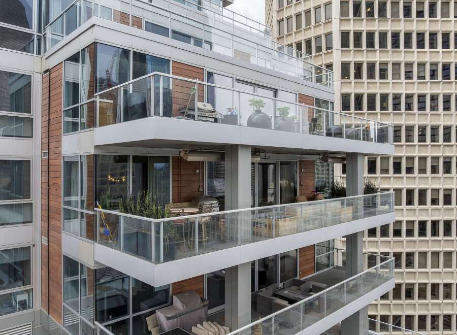Experience luxury living with this stunning high-rise condo featuring multiple balconies and breathtaking city views.