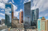 Explore the stunning skyline of Calgary, Alberta, featuring iconic architectural marvels.