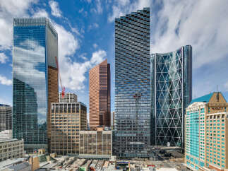 Explore the stunning skyline of Calgary, Alberta, featuring iconic architectural marvels.