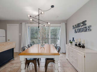 Step into this inviting dining room, perfect for hosting gatherings.