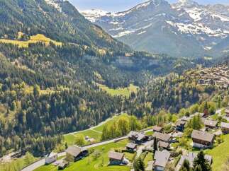 Discover your dream home nestled in the heart of the Swiss Alps! This stunning property boasts breathtaking views of snow-capped mountains and lush green valleys.