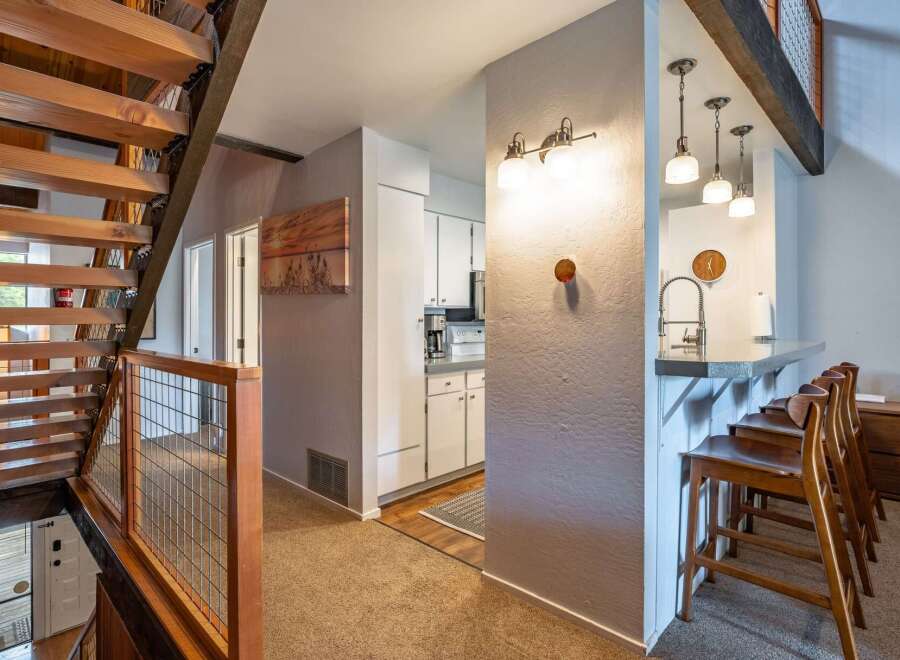 Discover the charm of this stunning property, featuring a beautifully designed interior with a modern kitchen and a cozy living space.