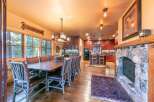 Step into luxury with this stunning property featuring a spacious dining area perfect for entertaining.
