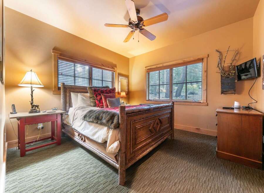 Step into a cozy bedroom retreat.