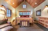 Step into rustic elegance with this stunning bedroom.