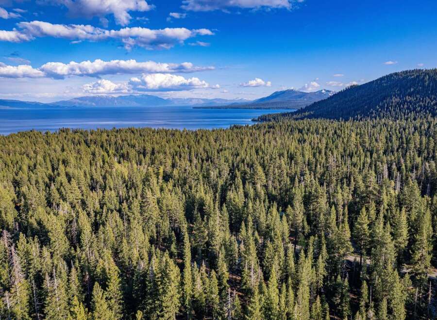 Discover the tranquility of this stunning property, nestled amidst a lush forest and offering breathtaking views of a serene lake.
