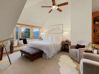 Experience luxury and tranquility in this stunning bedroom.