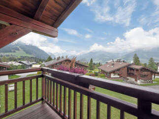 Experience breathtaking mountain views from this charming chalet.