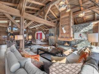Experience luxury living in this stunning chalet, boasting a rustic yet elegant design.