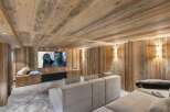 Experience luxury living in this stunning property featuring a cozy media room.