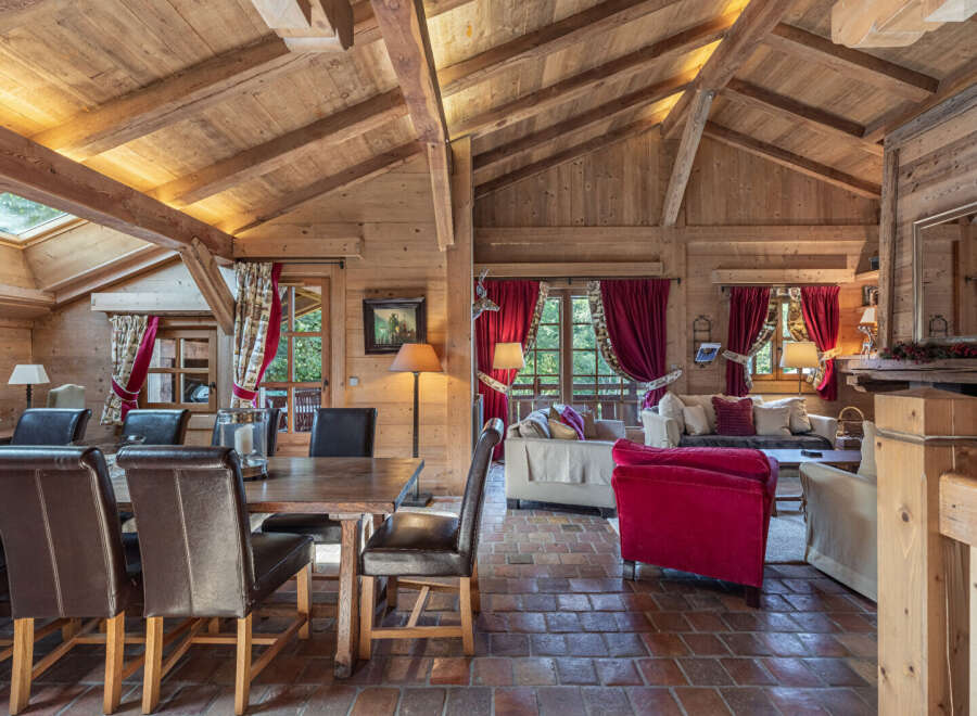 Step into luxury with this stunning chalet-style home, boasting exquisite wooden interiors and a warm, inviting atmosphere.