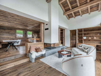 Experience the epitome of rustic luxury in this stunning chalet-style home.
