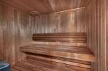 Step into your own private oasis with this luxurious sauna.