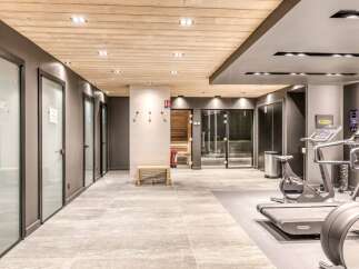 Step into a world of wellness and relaxation with this stunning gym space.