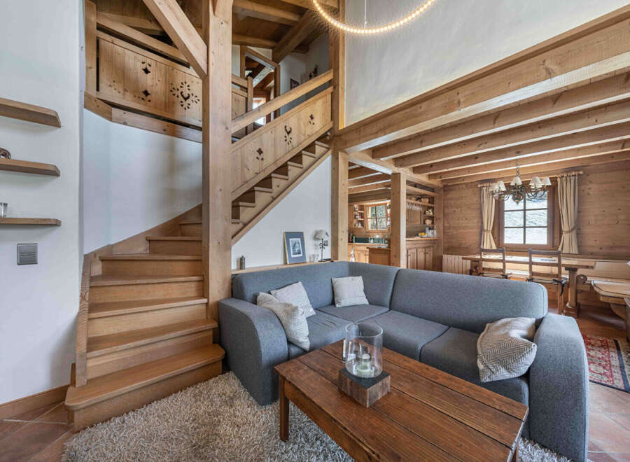 This stunning property boasts a unique blend of rustic charm and modern comfort.