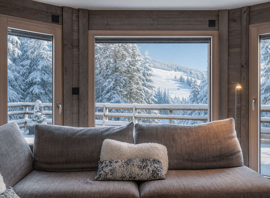 Experience the ultimate winter escape in this stunning property.