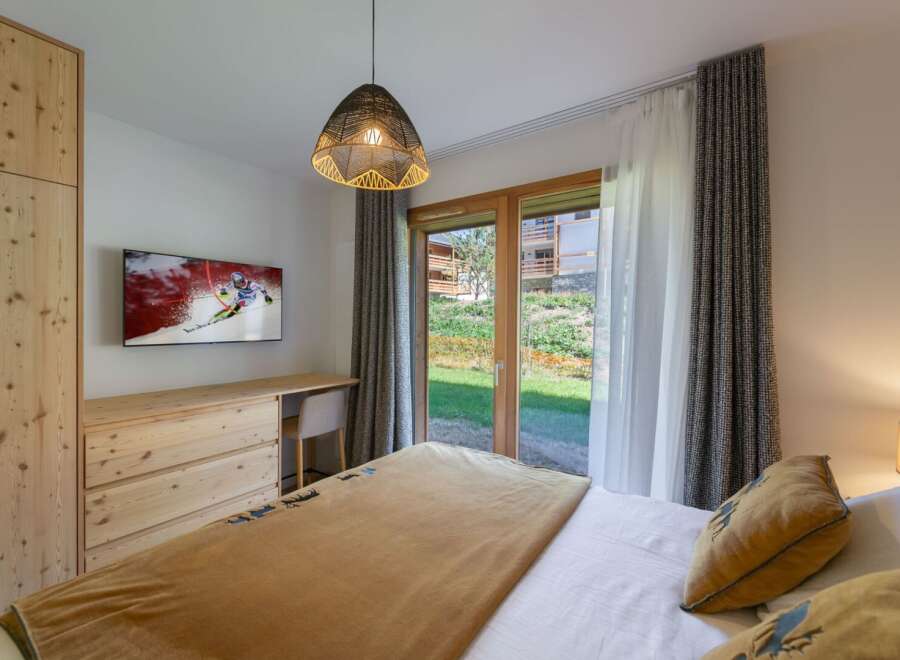 Experience the epitome of comfort and style in this beautifully designed bedroom.