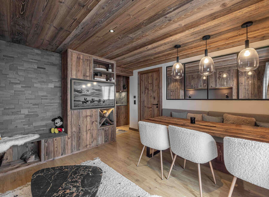 Experience rustic elegance in this stunning property, featuring a beautifully designed living space.
