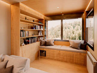 Discover the charm of this cozy reading nook, perfect for relaxation and unwinding.