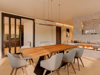 Experience luxury living in this stunning dining area, perfect for entertaining.