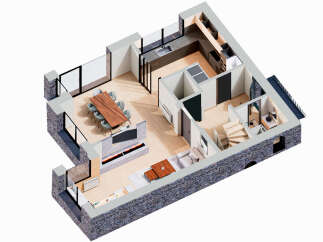 Discover modern living in this stunning property, featuring a spacious open-plan layout perfect for entertaining.