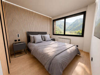 Experience the epitome of modern comfort in this stunning bedroom.