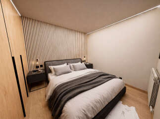 Discover modern elegance in this stunning bedroom.