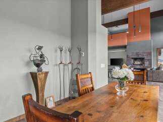 Step into luxury with this stunning property, featuring a beautifully designed dining area.