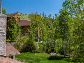 Enjoy stunning views from this property, surrounded by lush greenery and mature trees.