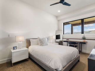 Experience luxury living in this stunning bedroom.