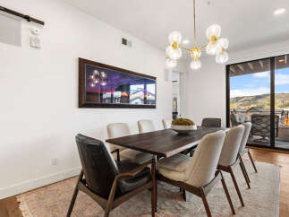 Step into luxury with this stunning dining room, perfect for hosting memorable gatherings.