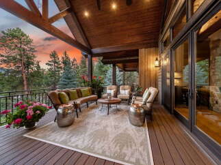 Experience luxury living in this stunning property with a spacious outdoor deck, perfect for entertaining or relaxing.