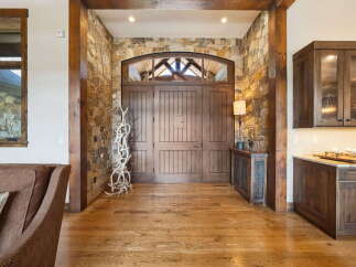 Step into luxury with this stunning property featuring a grand entrance.