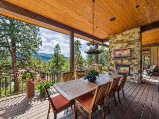Experience the epitome of outdoor living with this stunning deck.