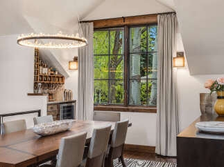 Experience luxury living in this stunning dining room.